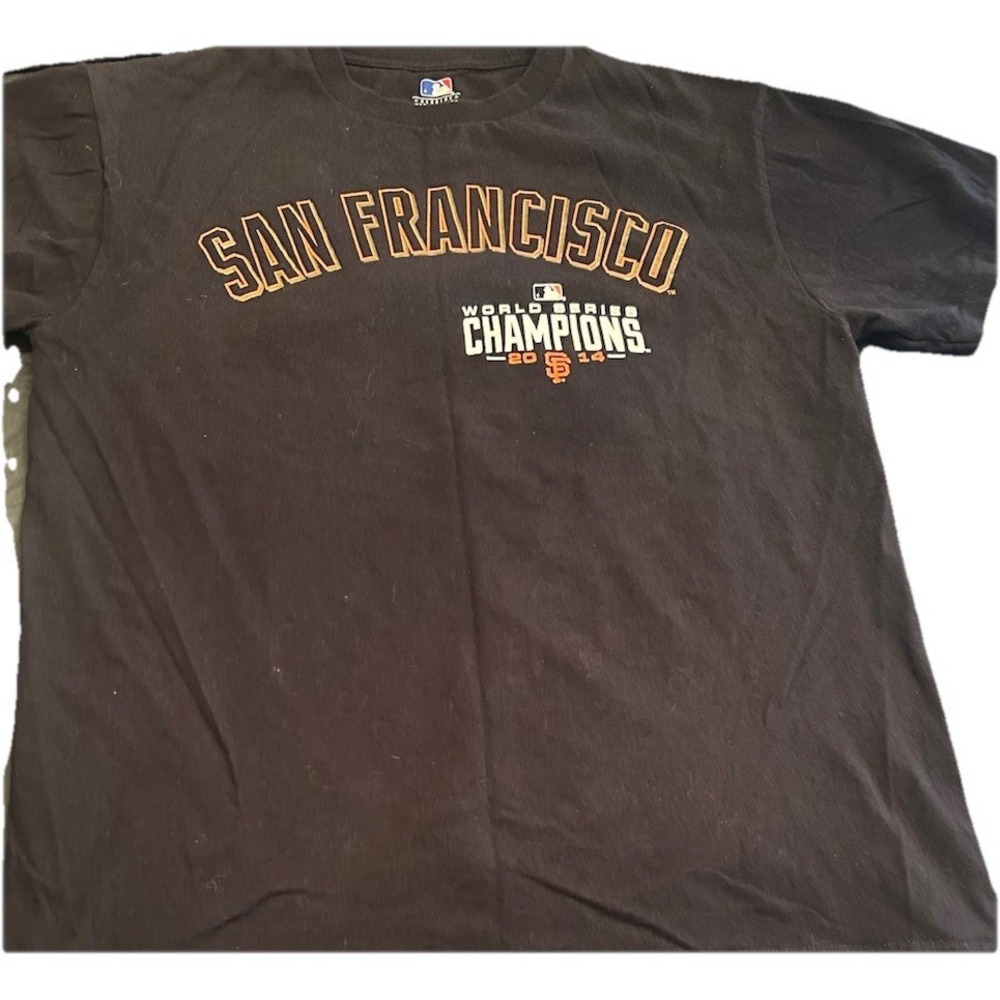 San Francisco Giants Buster Posey #28 Women's Medium T-Shirt 2014 World Series